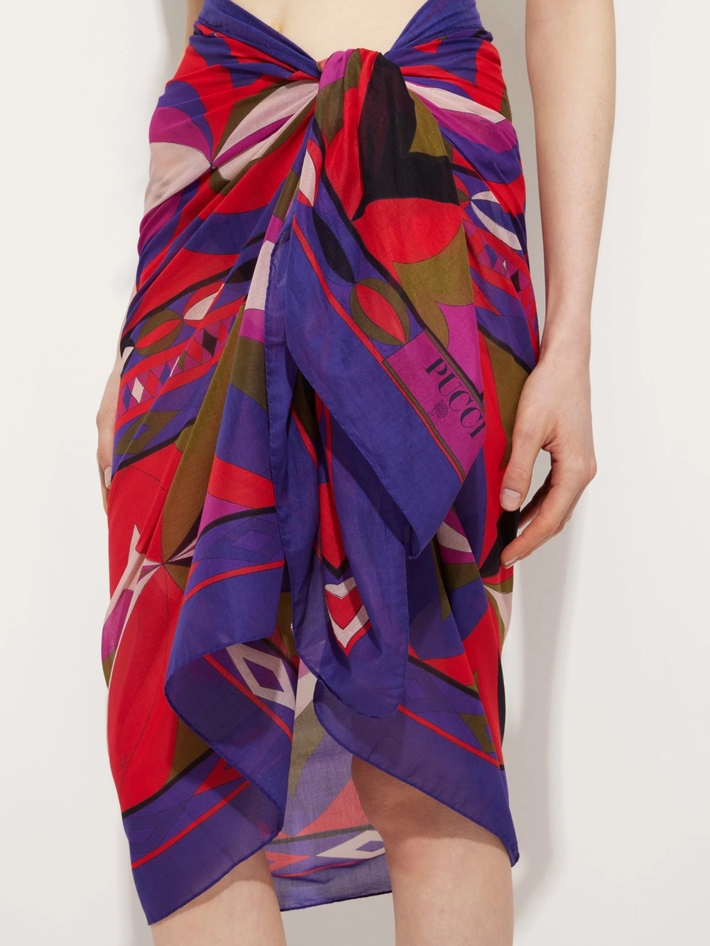 NWT Pucci Bold Geometric Silk Sarong